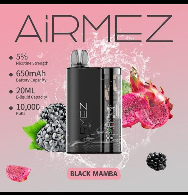 AirMez 10000 Puffs Disposable Vape - 5% Nicotine, 20ML