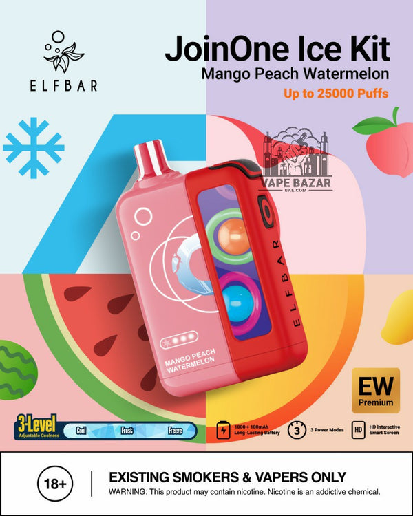 ELF BAR JoinOne Ice Kit 25000 Puffs Disposable Vape in UAE