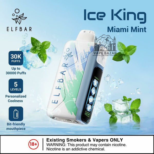 ELF BAR Ice King 30000 Puffs Disposable Vape 50mg In Dubai