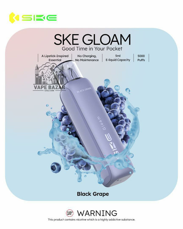 SKE Gloam 5000 Puffs Disposable Vape 20mg In Dubai