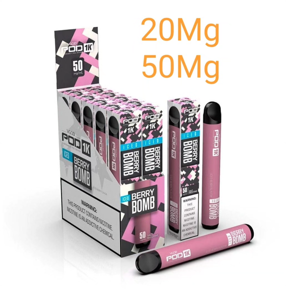 VGOD POD 1K Disposable Brand 50mg Salt-based nicotine